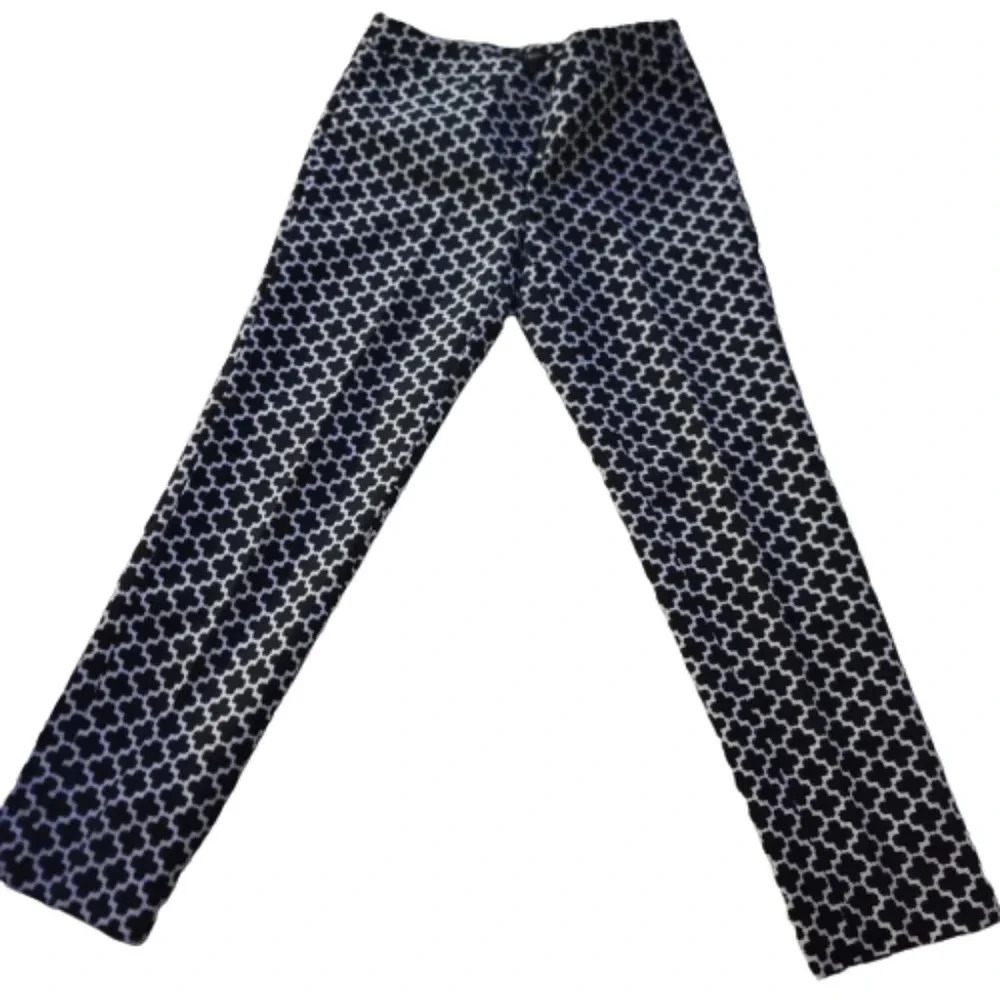 White House  Black Market black/ white pants.  Slim ankle. NWOT - Picture 2 of 9